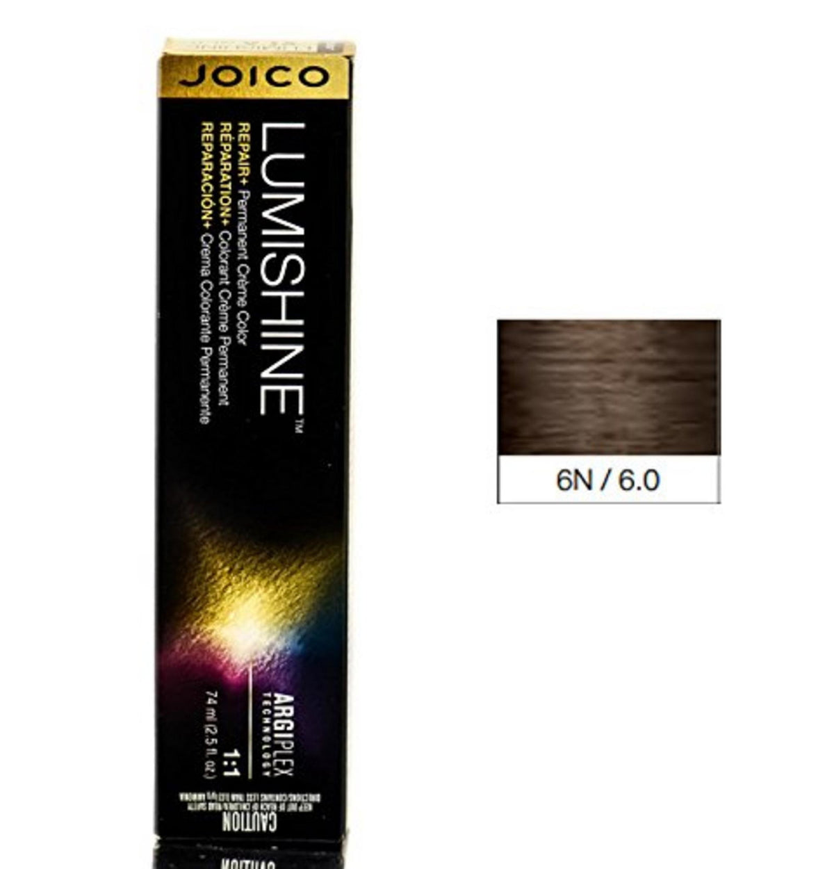 Joico, LumiShine Permanent Creme, Permanent Hair Dye, 6NB Natural Beige Dark Blonde, 74 ml