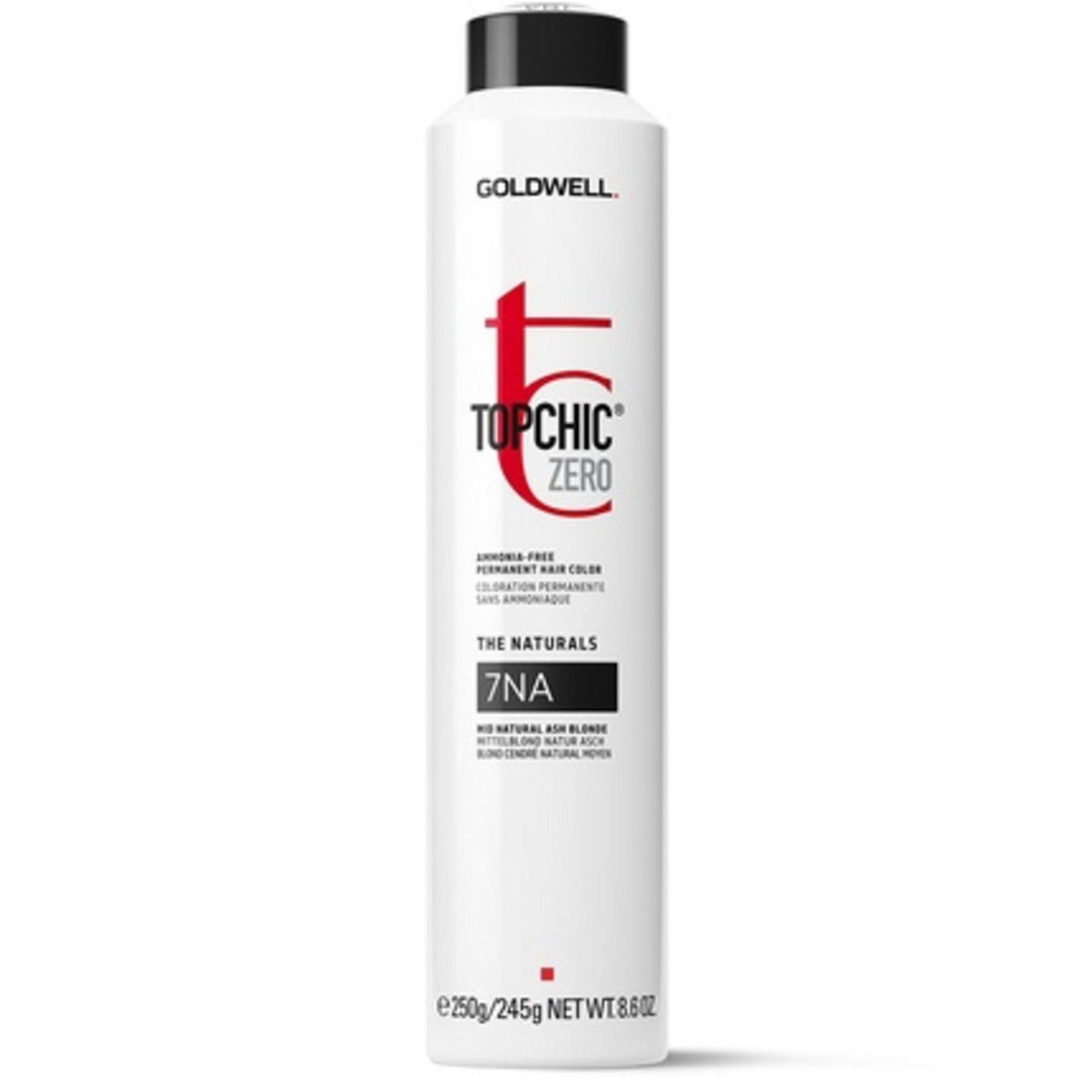 Goldwell, TopChic Zero, Permanent Hair Dye, 7NA Mid Natural Ash Blonde, 250 ml